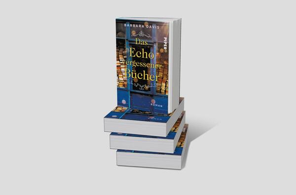 Bücherstapel des Buches „Das Echo vergessener Bücher“