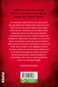 Rückansicht des Buches „Schlafenszeit – Albträume erwachen, wenn diese Tür sich schließt“ 
