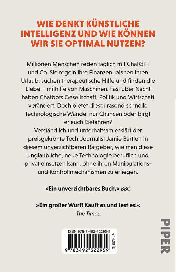 Rückansicht des Buches „Wie man mit KI spricht“