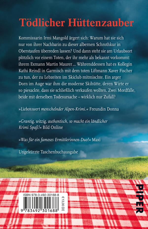Rückansicht des Buches „Hüttengaudi“