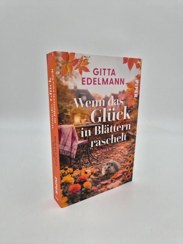 Außenansicht des Buches „Wenn das Glück in Blättern raschelt“