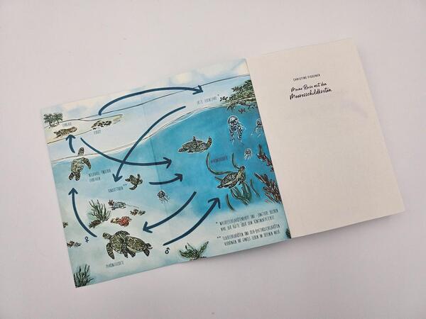 Außenansicht des Buches „Meine Reise mit den Meeresschildkröten“