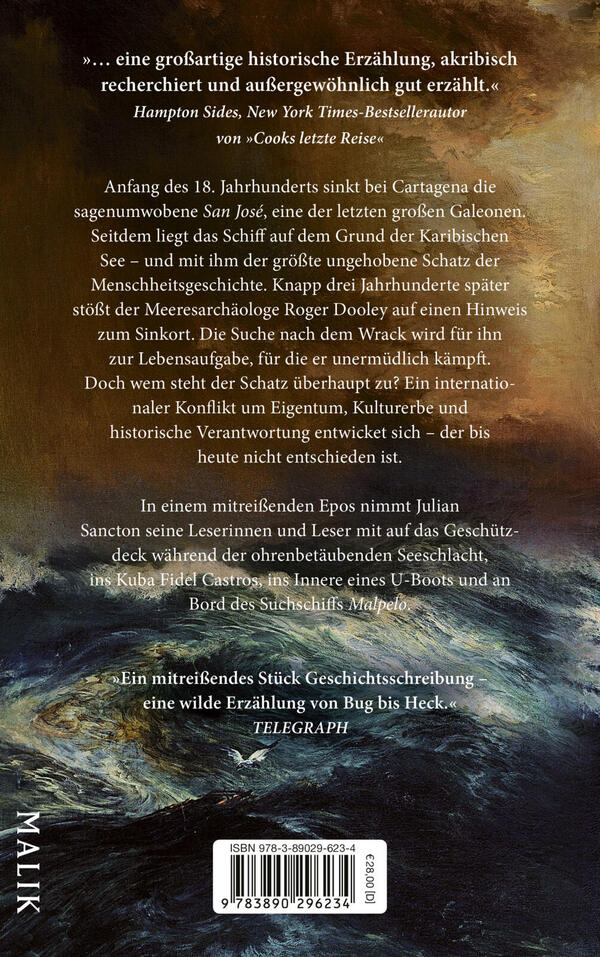 Rückansicht des Buches „Das Gold der Karibik“