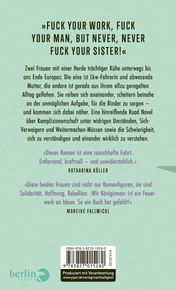 Rückansicht des Buches „Wir Königinnen“