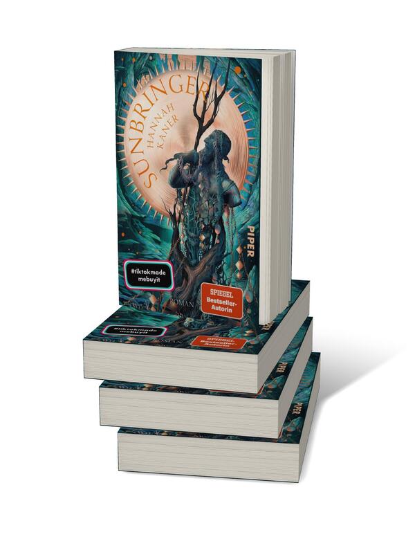 Bücherstapel des Buches „Sunbringer“