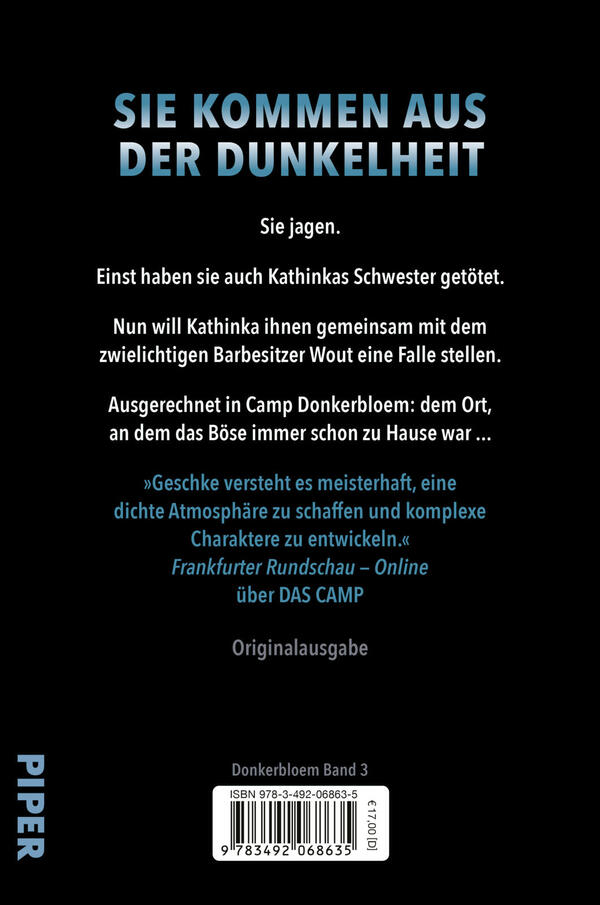 Rückansicht des Buches „Die Schlucht“
