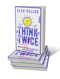 Bücherstapel des Buches „Think Twice“