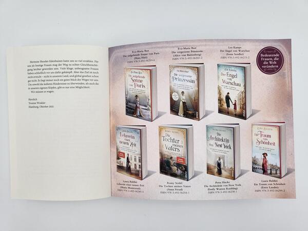 Innenansicht des Buches „Ärztin einer neuen Ära “