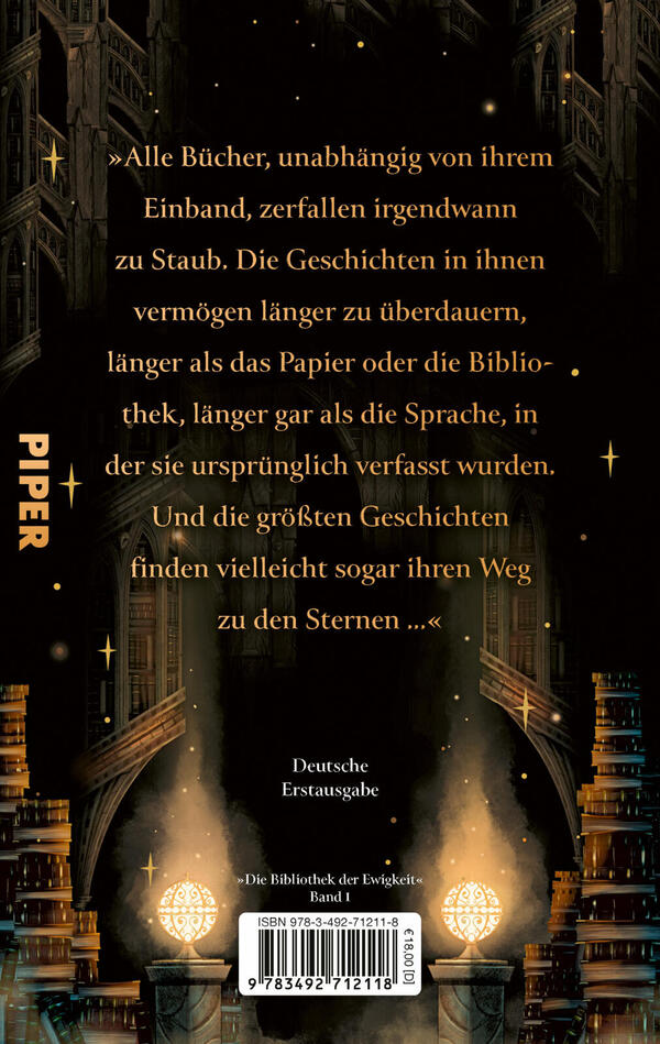 Rückansicht des Buches „Das Buch, das dem Feuer widerstand“