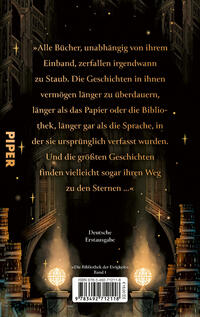 Rückansicht des Buches „Das Buch, das dem Feuer widerstand“