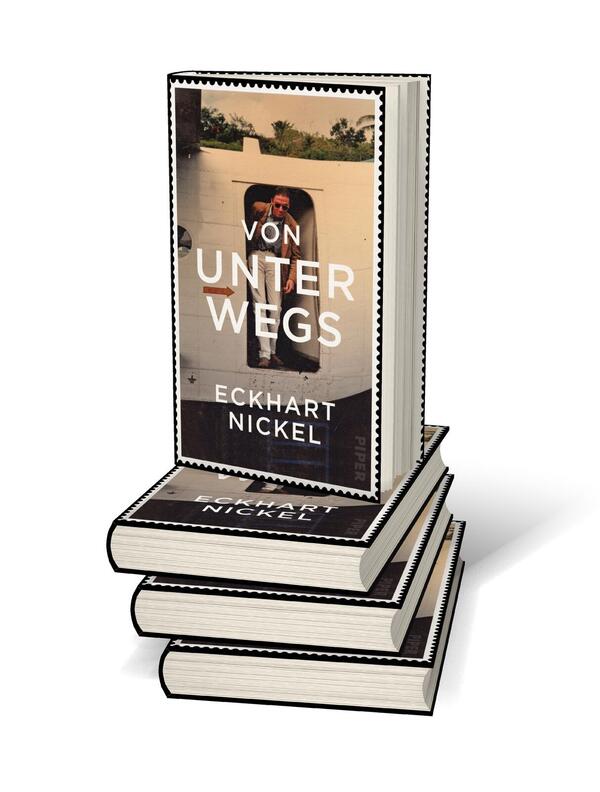 Bücherstapel des Buches „Von unterwegs“