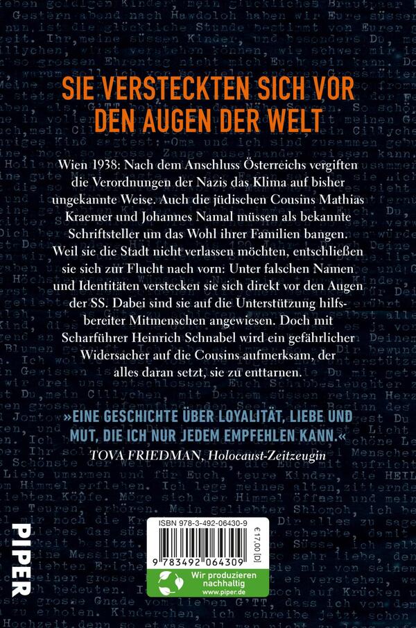 Rückansicht des Buches „The Vienna Writers – Sie schrieben um ihr Leben“ 