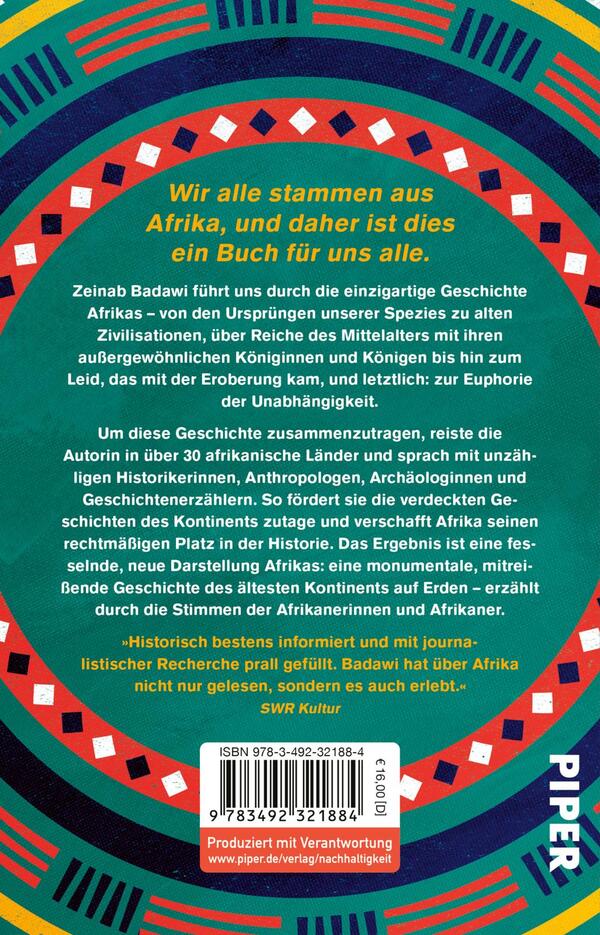 Rückansicht des Buches „Eine afrikanische Geschichte Afrikas“