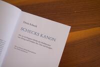 Innenansicht des Buches „Schecks Kanon“