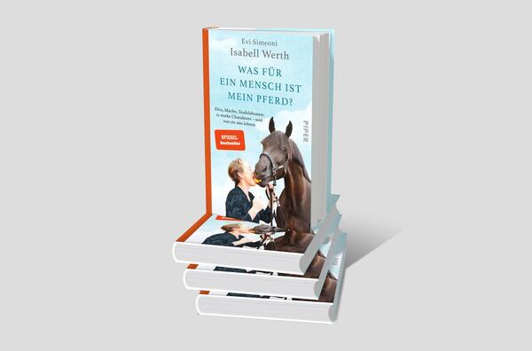 Bücherstapel des Buches „Was für ein Mensch ist mein Pferd?“