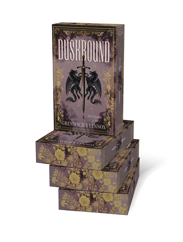 Außenansicht des Buches „Duskbound“