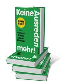 Bücherstapel des Buches „Keine Ausreden mehr!“