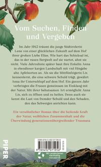 Rückansicht des Buches „Späte Ernte“