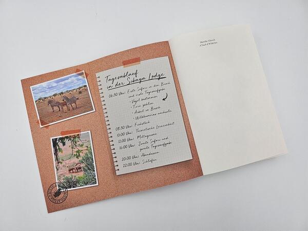 Innenansicht des Buches „A Touch of Wilderness“