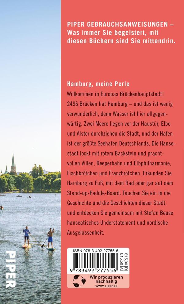 Rückansicht des Buches „Gebrauchsanweisung für Hamburg“