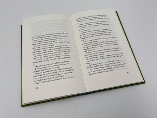 Innenansicht des Buches „Die schmutzige Frau“