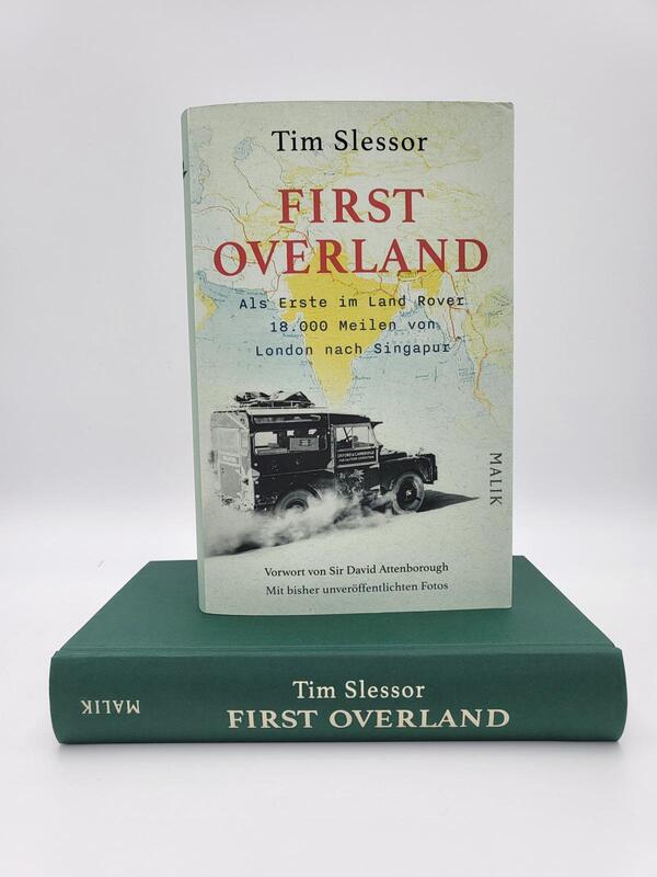 Innenansicht des Buches „First Overland. Als Erste im Land Rover 18.000 Meilen von London nach Singapur“