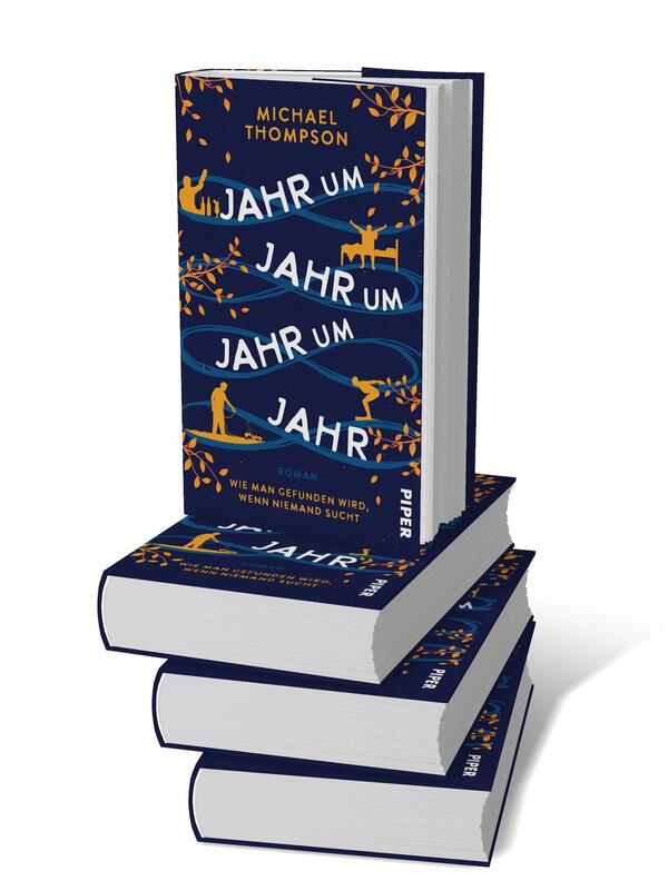 Bücherstapel des Buches „Jahr um Jahr um Jahr um Jahr – Wie man gefunden wird, wenn niemand sucht“