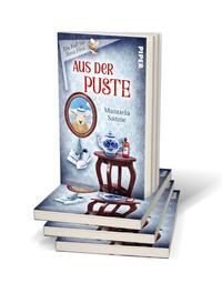 Bücherstapel des Buches „Aus der Puste“