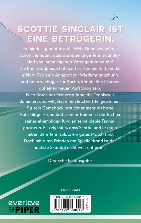 Rückansicht des Buches „Clean Point“