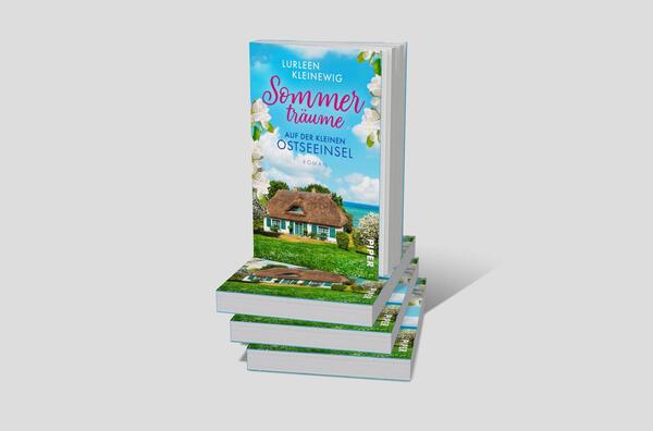 Bücherstapel des Buches „Sommerträume auf der kleinen Ostseeinsel“