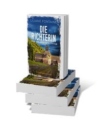 Bücherstapel des Buches „Die Richterin und die Tote im Kloster“