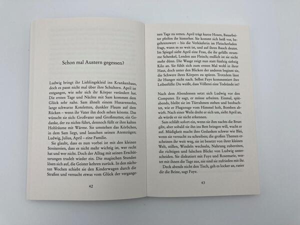 Innenansicht des Buches „Jahre später“