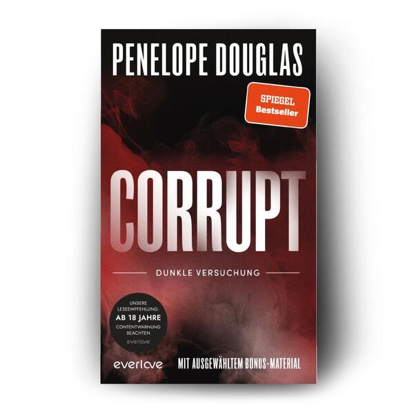 Außenansicht des Buches „Corrupt – Dunkle Versuchung“