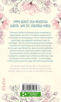 Rückansicht des Buches „Die Glücksbringerin“