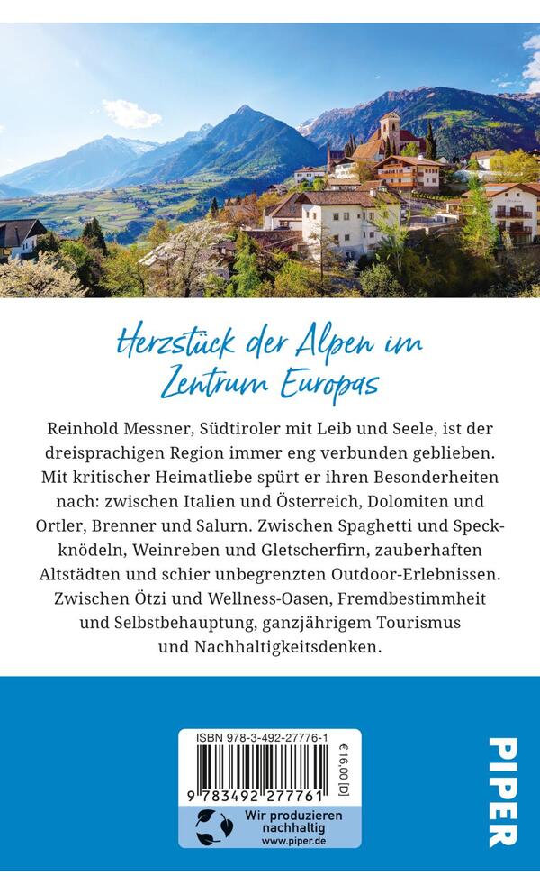 Rückansicht des Buches „Gebrauchsanweisung für Südtirol“