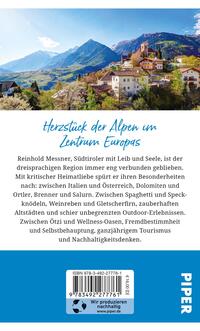 Rückansicht des Buches „Gebrauchsanweisung für Südtirol“