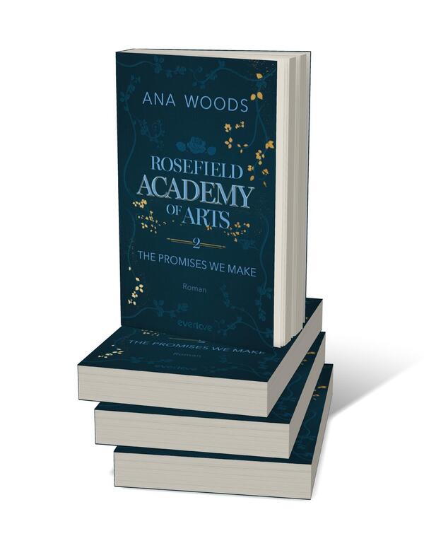 Bücherstapel des Buches „Rosefield Academy of Arts – The Promises We Make“