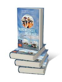 Bücherstapel des Buches „Kurswechsel ins Blaue“