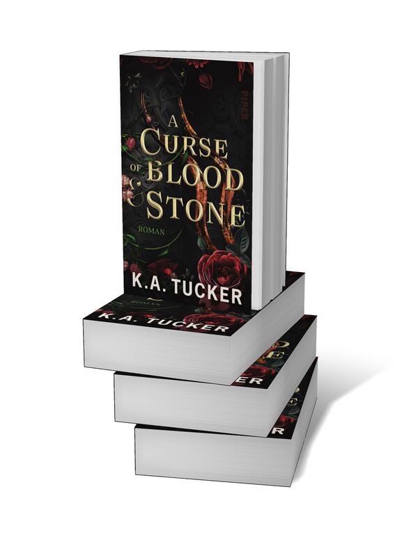 Bücherstapel des Buches „ A Curse of Blood & Stone “