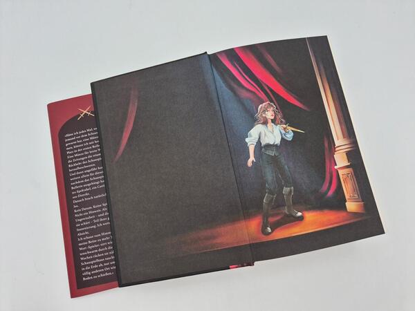 Außenansicht des Buches „A Stage set for Villains (Deluxe-Ausgabe)“