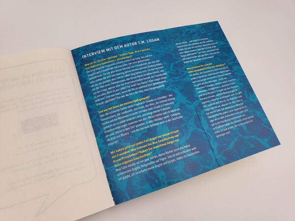 Innenansicht des Buches „Holiday – Sieben Tage. Drei Familien. Ein tödliches Geheimnis.“