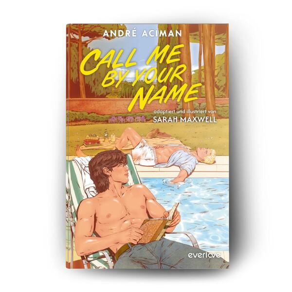 Außenansicht des Buches „Call me by your Name“