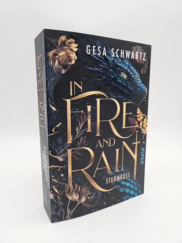 Außenansicht des Buches „In Fire and Rain – Sturmkuss“