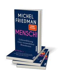 Bücherstapel des Buches „Mensch!“