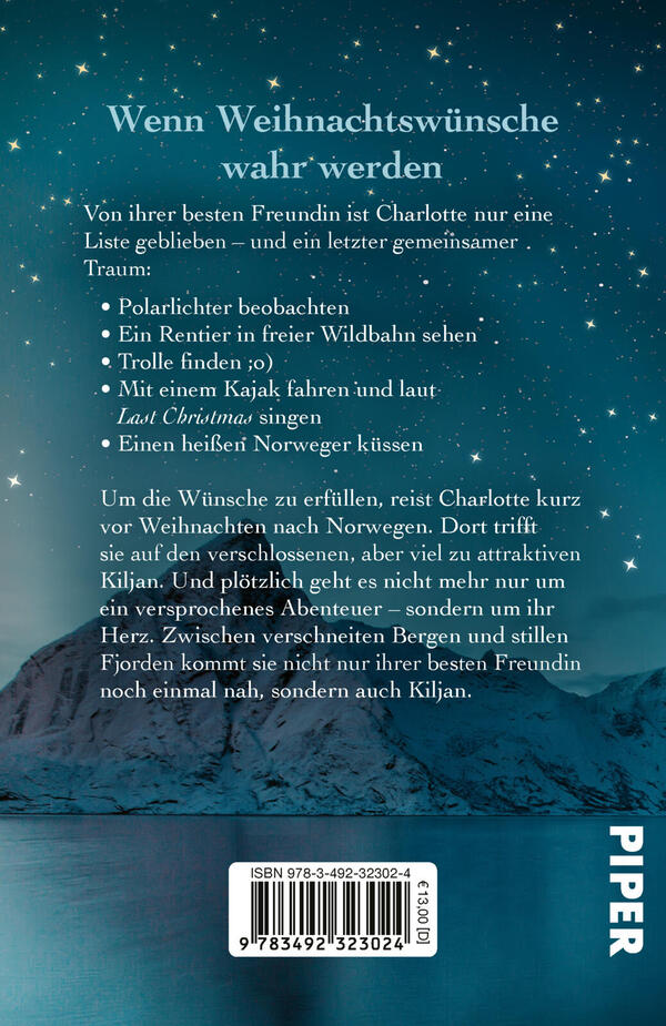 Rückansicht des Buches „Winterfunkeln unterm Polarstern“