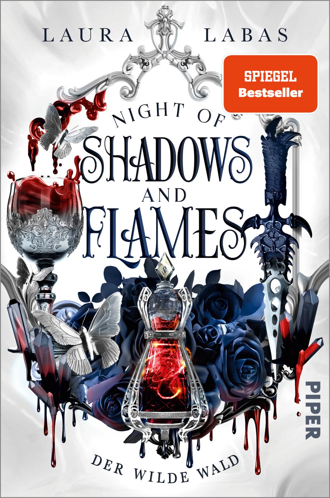 Bücherblog. Neuerscheinungen. Buchcover. Night of Shadows and Flames - Der Wilde Wald (Band 1) von Laura Labas. Fantasy. Piper Verlag.